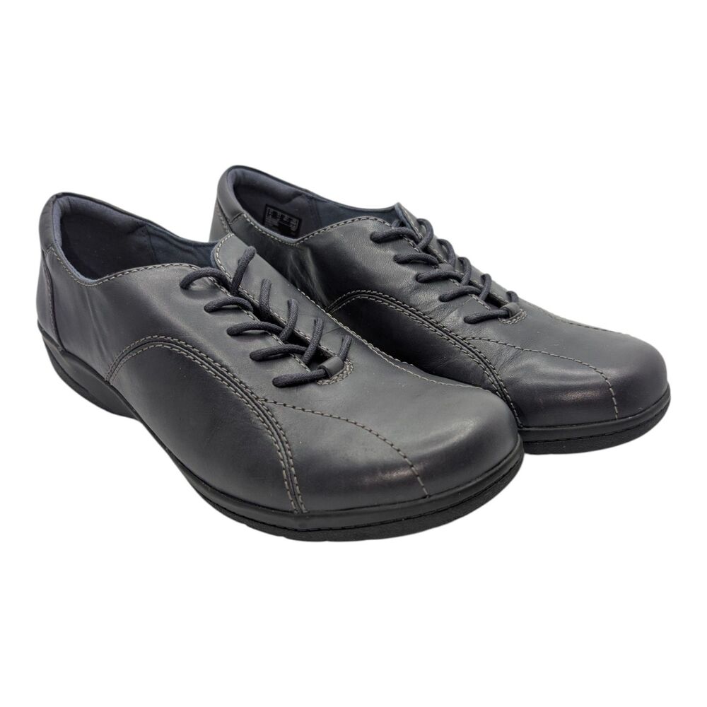 Clarks Women's Cheyn Madi Leather Lace Up Loafers Casual Comfort Size 11 Shoe